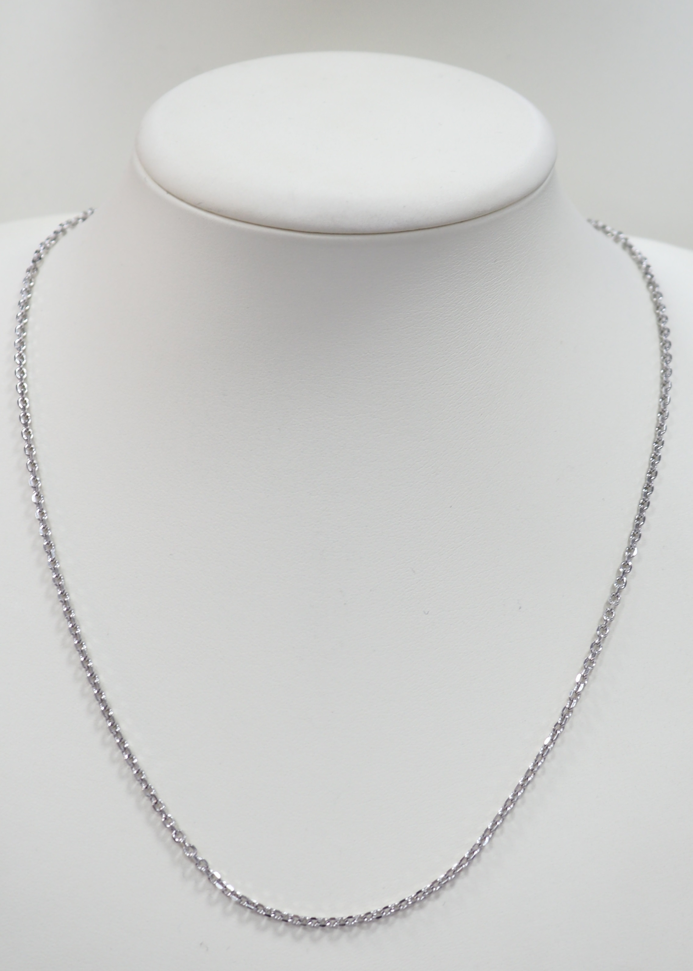 Цепь из белого золота плетение "Якорное"